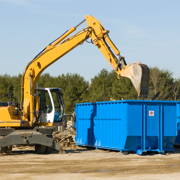 are there any restrictions on where a residential dumpster can be placed in Inwood Florida